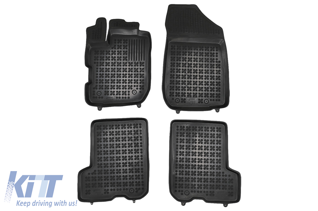 Floor Mats Rubber Black suitable for Dacia Dacia Sandero II Stepway version 4x4 (2019-up)