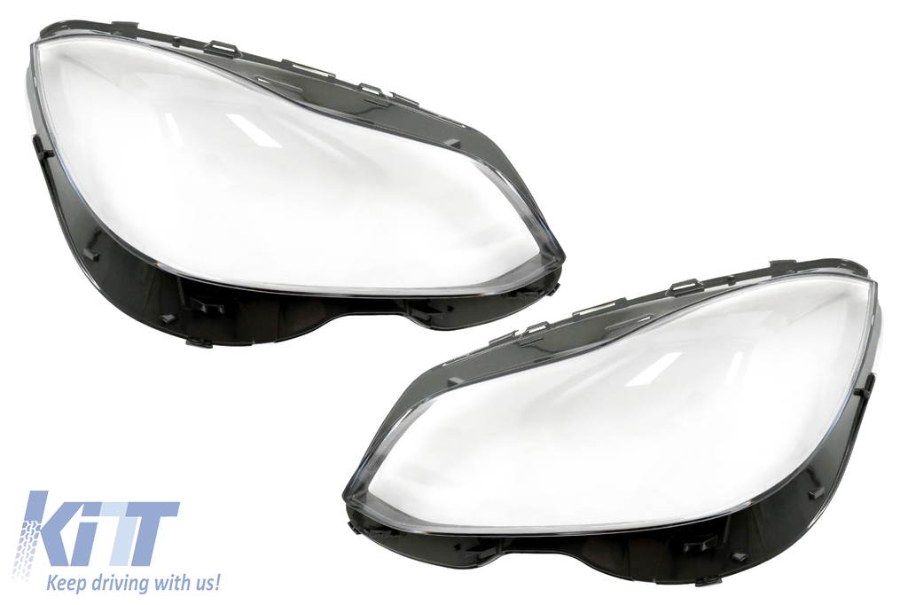 Headlights Lens Glasses suitable for Mercedes E-Class W212 S212 Facelift (2013-2016) Clear