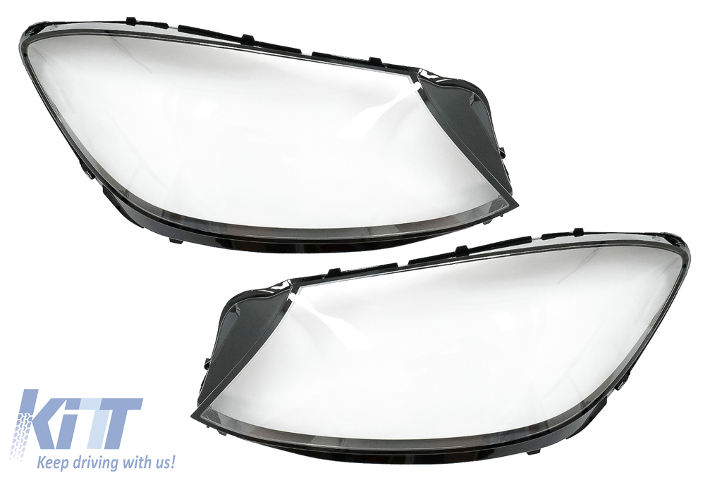 Headlights Lens Glasses suitable for Mercedes S-Class W222 Facelift (2017-2020) Clear