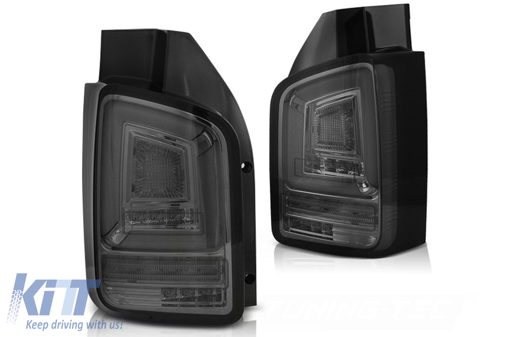 Taillights Red Smoke Full LED asuitable for VW Transporter Multivan V T5 Facelift (2010-2015) with Dynamic Turn Signal
