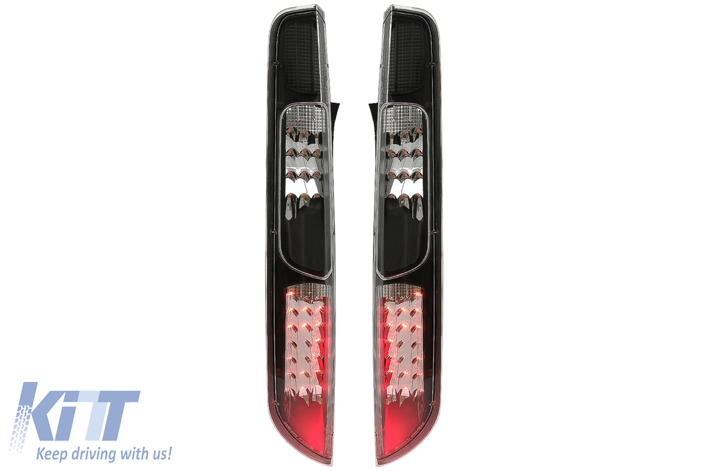 LED Taillights suitable for Ford Focus MK2 Hatchback (2008-2011) Black