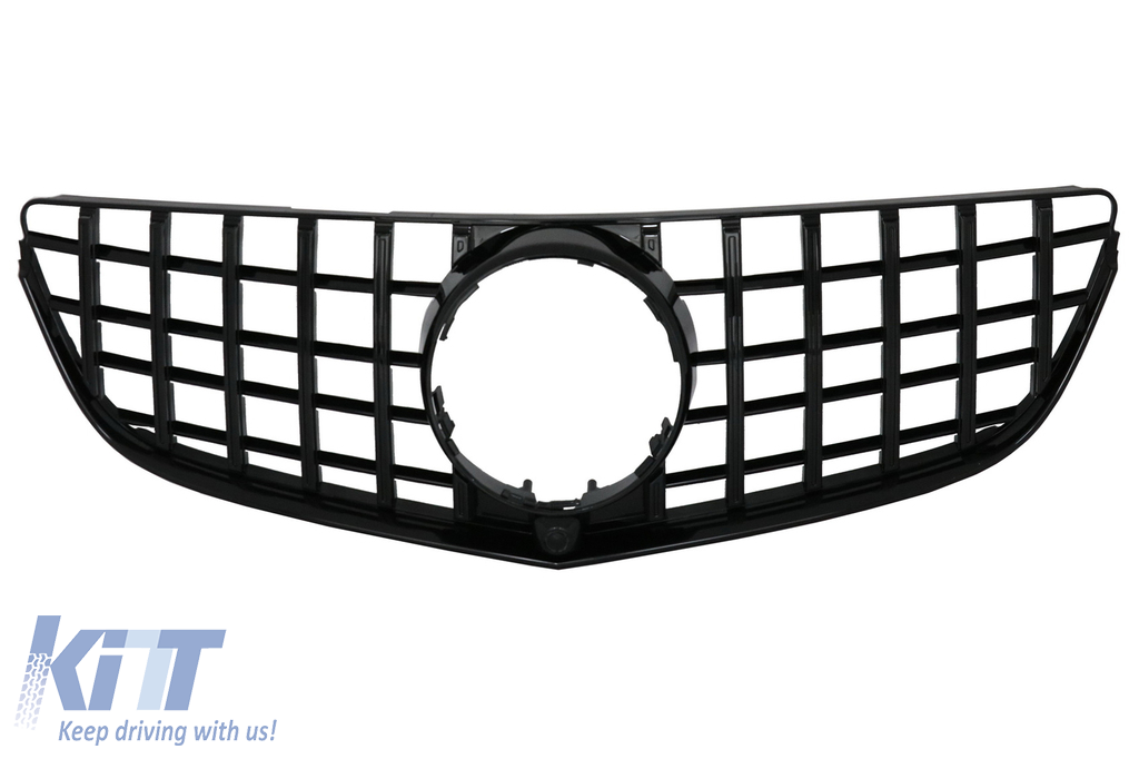 Front Grille suitable for Mercedes E-Class C207 W207 A207 Facelift (2013-2017) Coupe Cabrio GTR Look Black