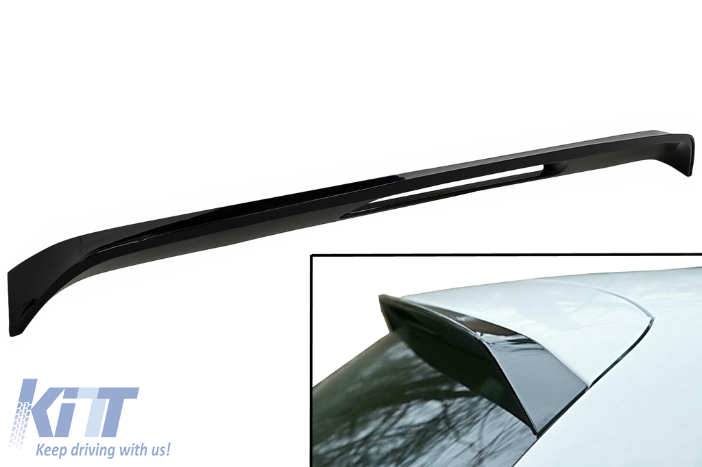 Add-On Roof Spoiler Wing suitable for VW Polo 6R 6C (2009-2017) Piano Black
