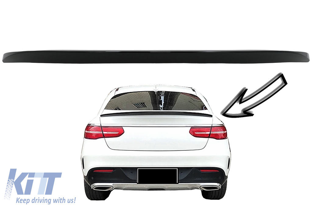 Trunk Boot Spoiler suitable for Mercedes GLE Coupe C292 (2015-2019) Piano Black