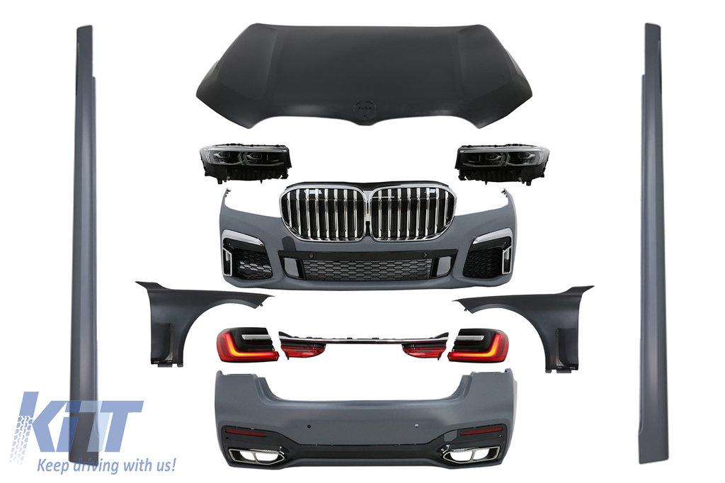 Complete Body Kit suitable for BMW 7 Series G12 (2015-2019) Conversion to G12 LCI 2020 Design