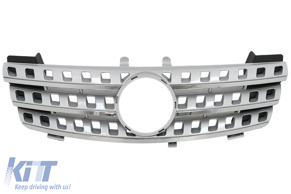 Central Front Grille suitable for Mercedes ML W164 (2005-2008) Chrome