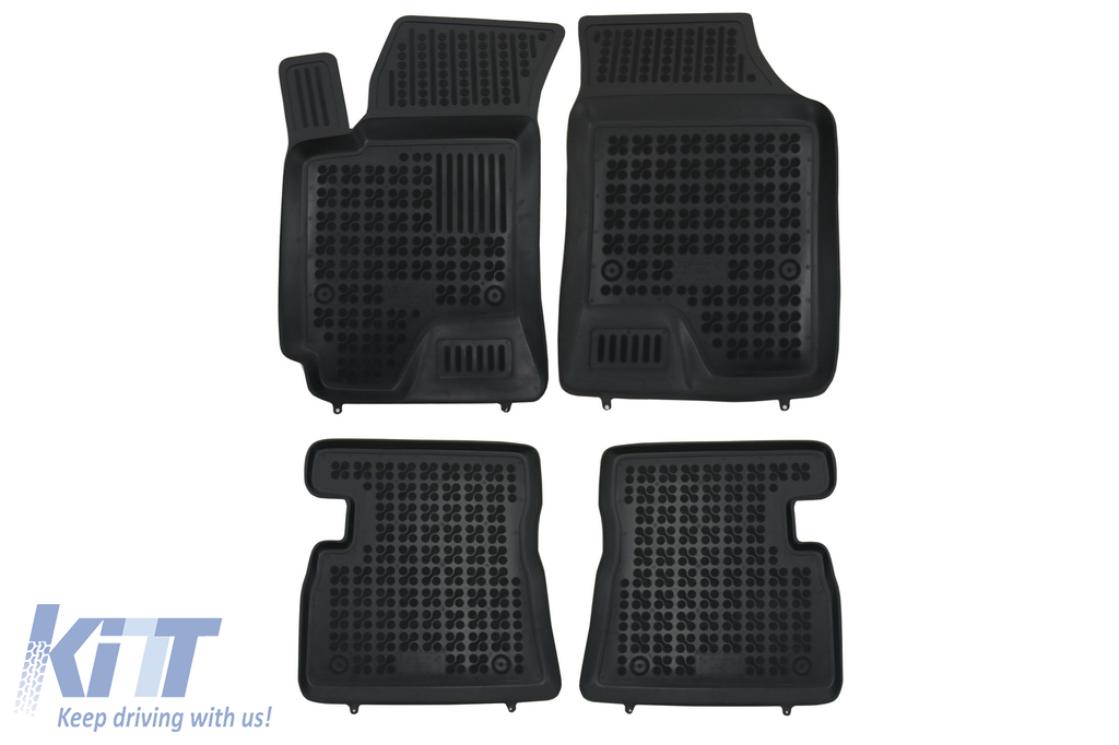 Black Floor Mats Rubber suitable for Hyundai Getz (2002-2011)