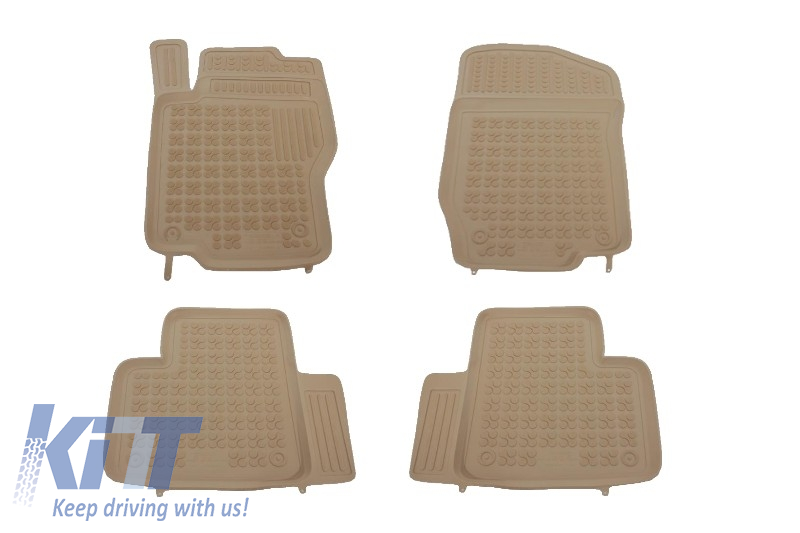 Floor mat Rubber suitable for MERCEDES M-Class W164 (2005-2011) Beige