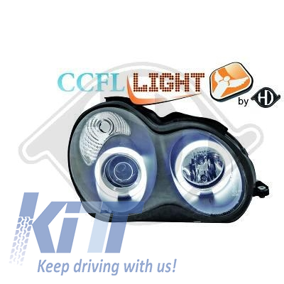 Headlights Angeleyes CCFL suitable for MERCEDES C-class 2000-2006