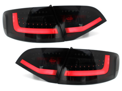 LITEC LED Taillights suitable for AUDI A4 B8 (8K) Avant (2009-2012) Black/Smoke