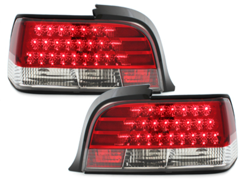 LED taillights suitable for BMW E36 Coupe 92-98 _ red/crystal