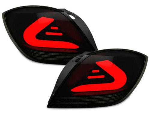 CarDNA LED Taillights suitable for OPEL Astra H GTC LED LIGHT BAR Black/smoke