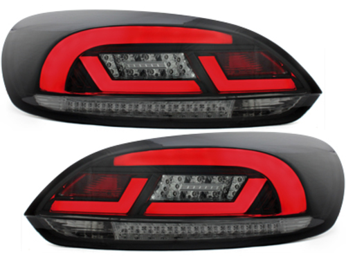 LITEC LED taillights suitable for VW SCIROCCO MK3  III 2008-2013  black/smoke