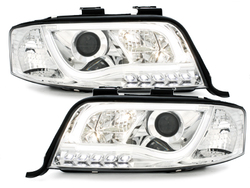 Headlights suitable for AUDI A6 4B Facelift 01-04 chrome