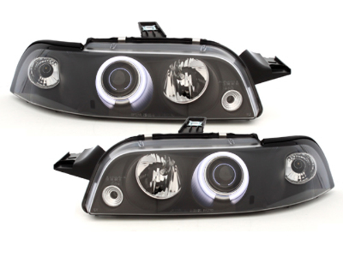 headlights suitable for FIAT Punto 93-99_1 CCFL halo rim_black