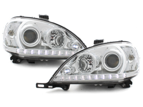 Headlights DAYLIGHT suitable for Mercedes M-Class ML W163 (03.1998-08.2001) Chrome