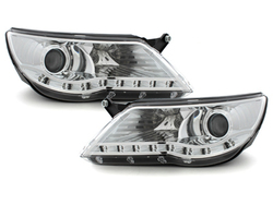 DAYLINE headlights suitable for VW Tiguan 07-11 chrome