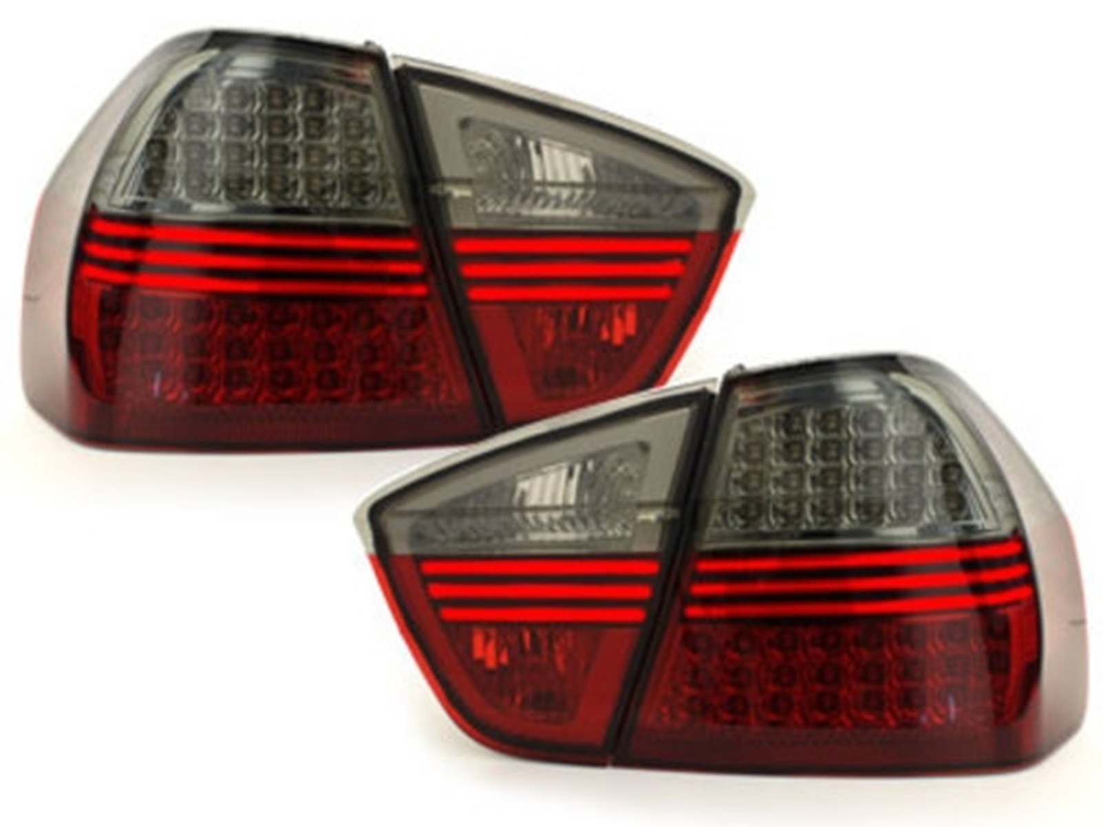 BMW E90 3 Series (03.05-08.08) Red Smoke LED hátsó lámpák