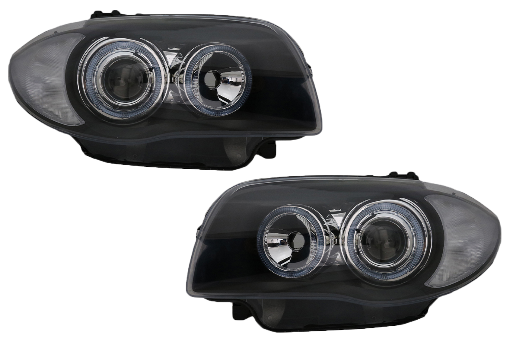 BMW Seria 1 E81 E82 E87 E88 (2004-2011) Angel Eyes 2 Halo Felnikhez használható fényszórók