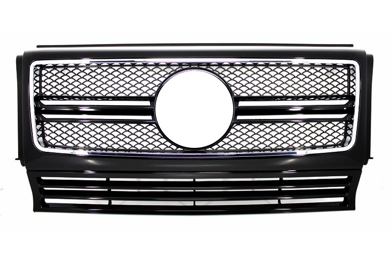 Első rács Mercedes G-Class W463 (1990-2012) G65 Design Piano Black Króm kerethez