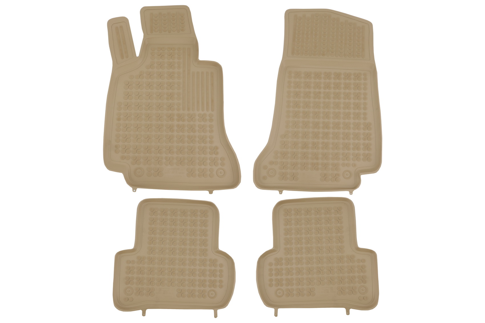 Gumi padlószőnyeg bézs, amely alkalmas a Mercedes C-osztályú W205 Limousine S205 állomáskocsira (2014-)
