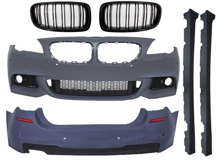 Komplett karosszériakészlet BMW F11-hez (2010-2014) Központi rácsok Vese Double Stripe M Design Piano Black