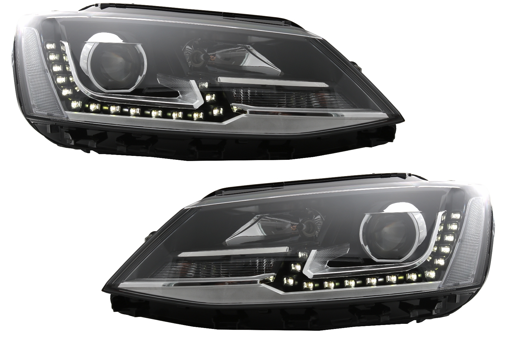 LED DRL projektor fényszóró VW Jetta Mk6 VI (2011-2017) GTI Designhoz