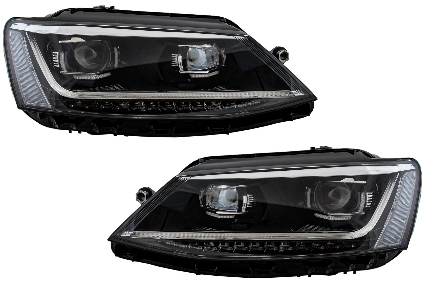 LED DRL fényszórók VW Jetta Mk6 VI (2011-2017) dinamikus irányfény Xenon mátrix kivitelhez
