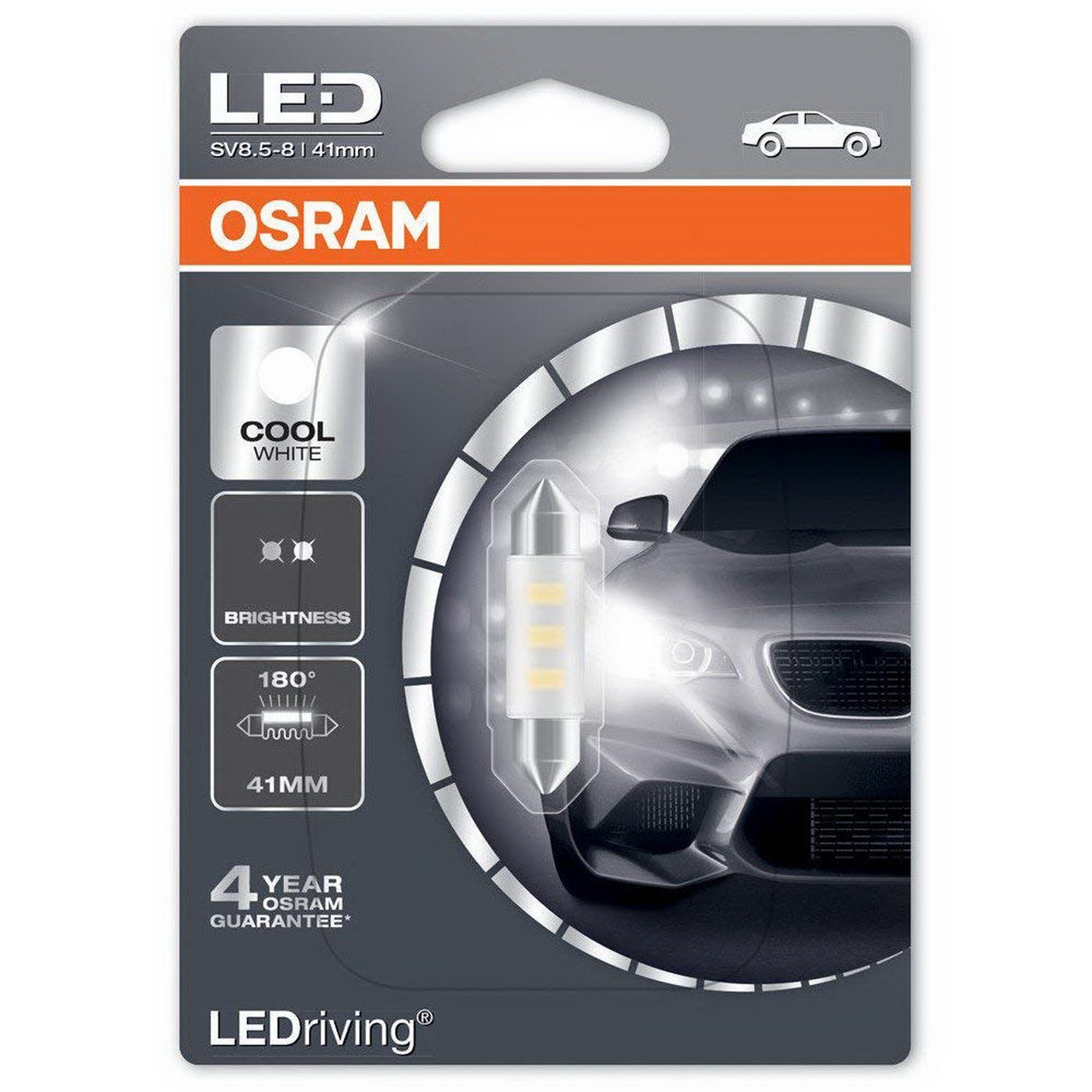 OSRAM LED Driving hideg fehér Festoon 41mm ("C5W" 6411Form) 6000K (M2)
