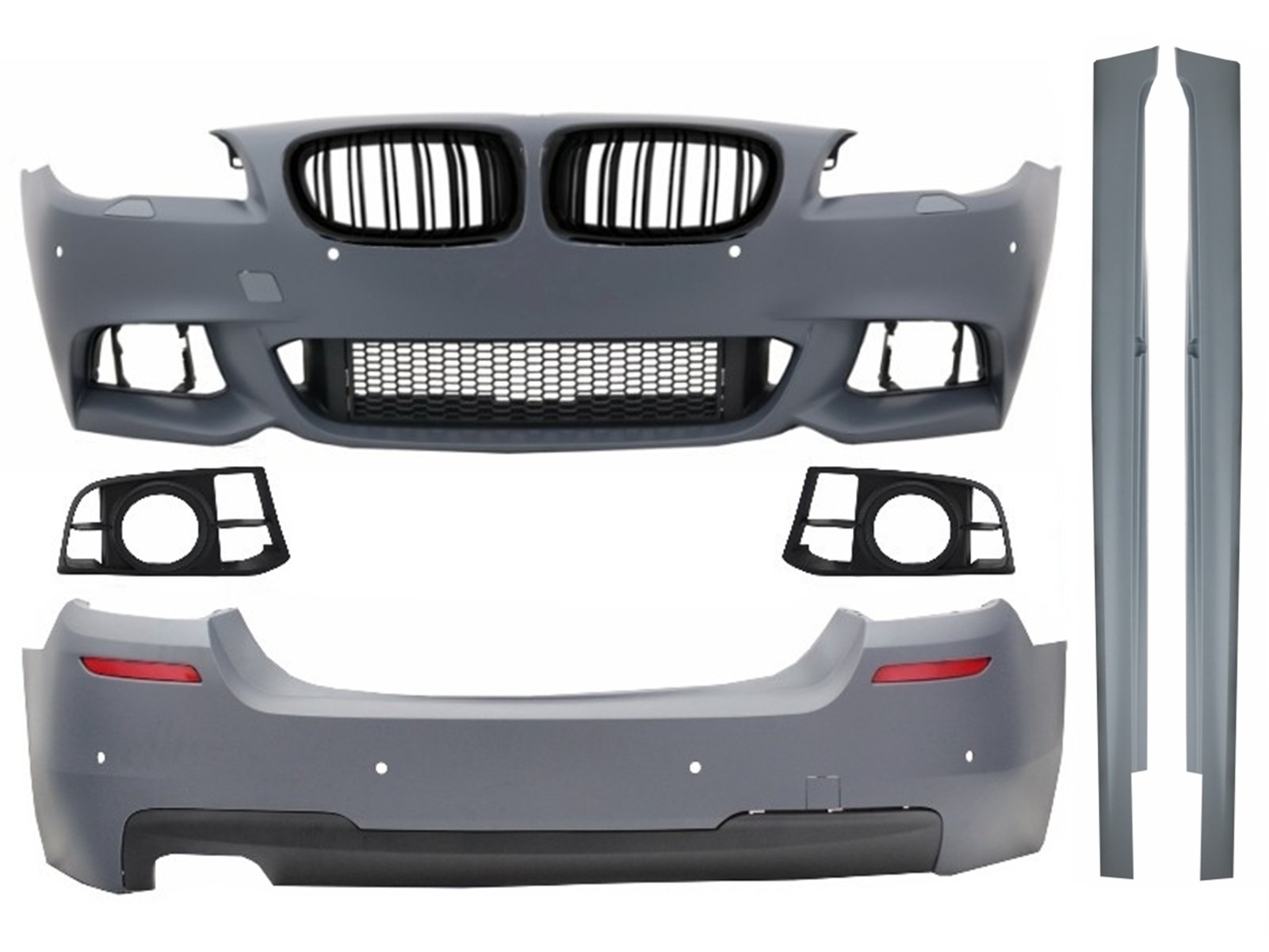 Komplett karosszériakészlet veserácsokkal, BMW F10 5-ös sorozathoz (2014-2017) Facelift LCI M-Technik Design