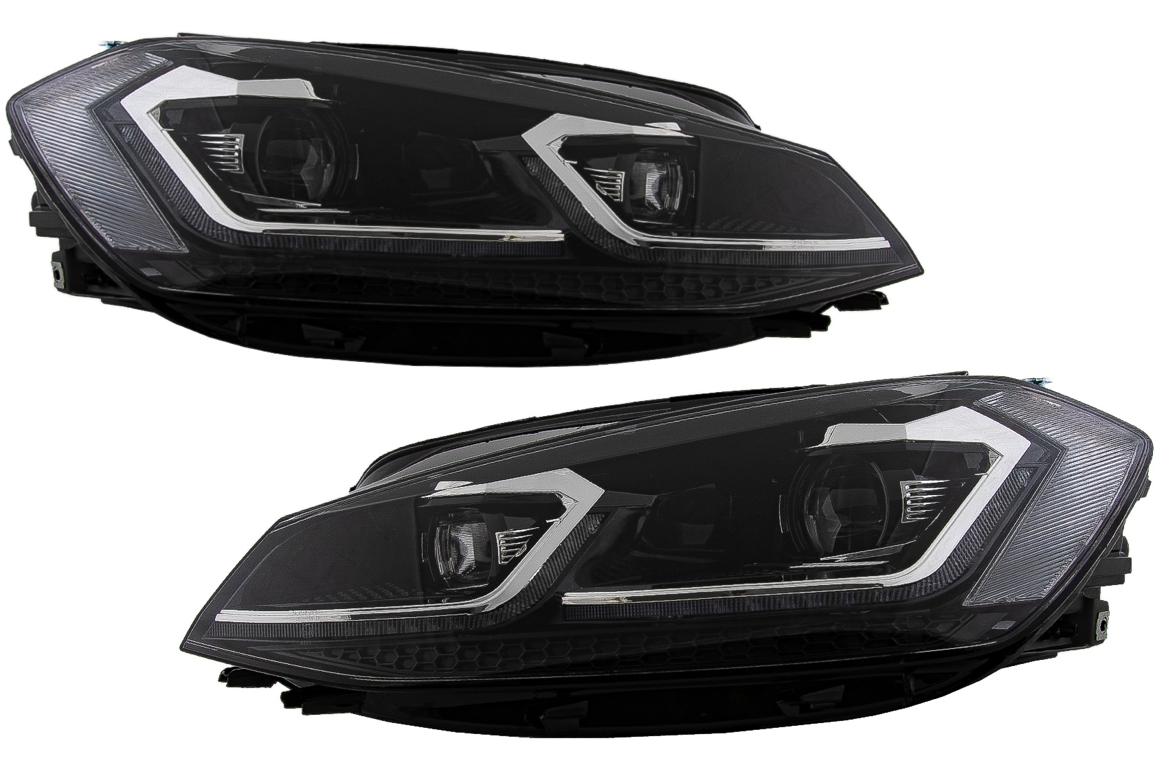 VW Golf 7.5 VII Facelifthez (2017-től) megfelelő LED-es fényszórók szekvenciális dinamikus kanyarodó lámpákkal