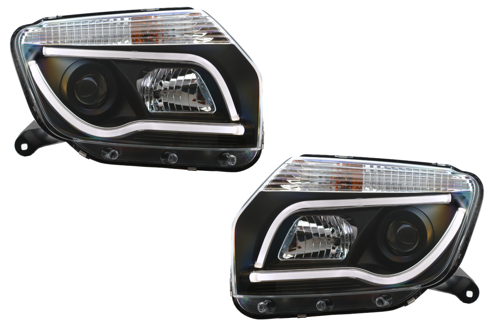 Dacia Duster I (2009-2014) Tube Light Bar Black Edition modellhez használható LED-es fényszórók