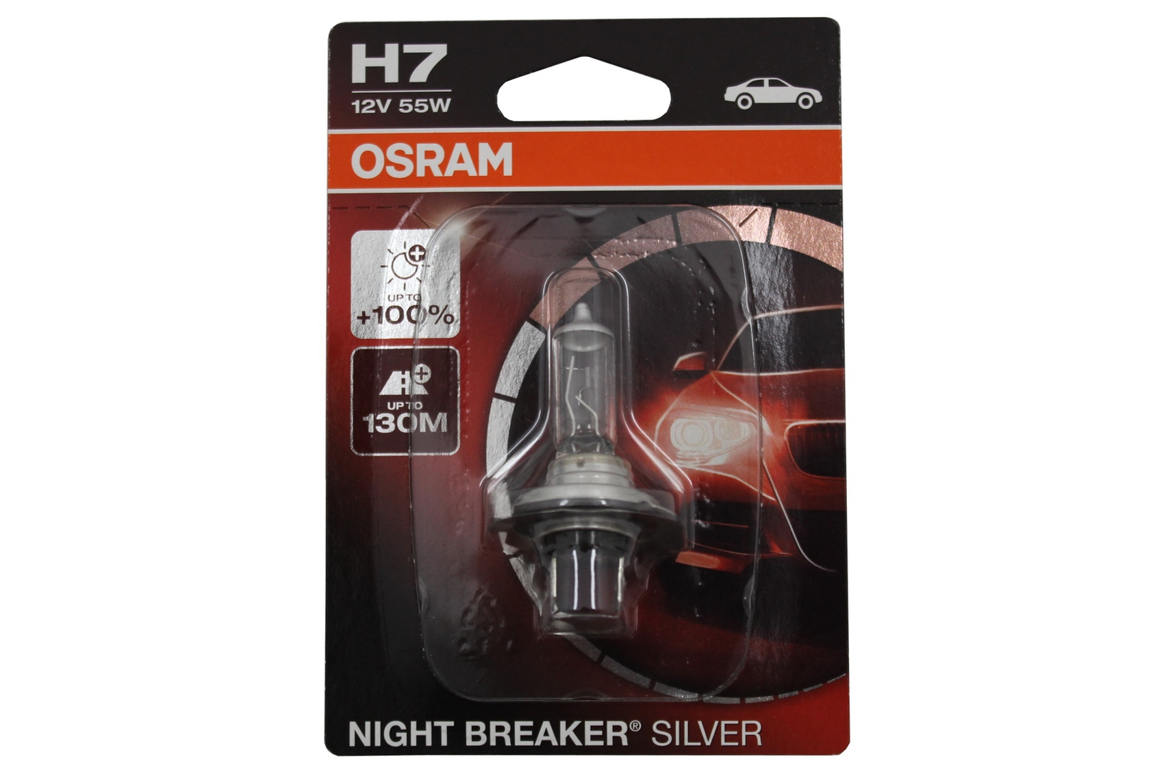 OSRAM halogén fényszóró izzó NIGHT BREAKER SILVER 64210NBS-01B H7 12V 55W buborékfólia (1 db)
