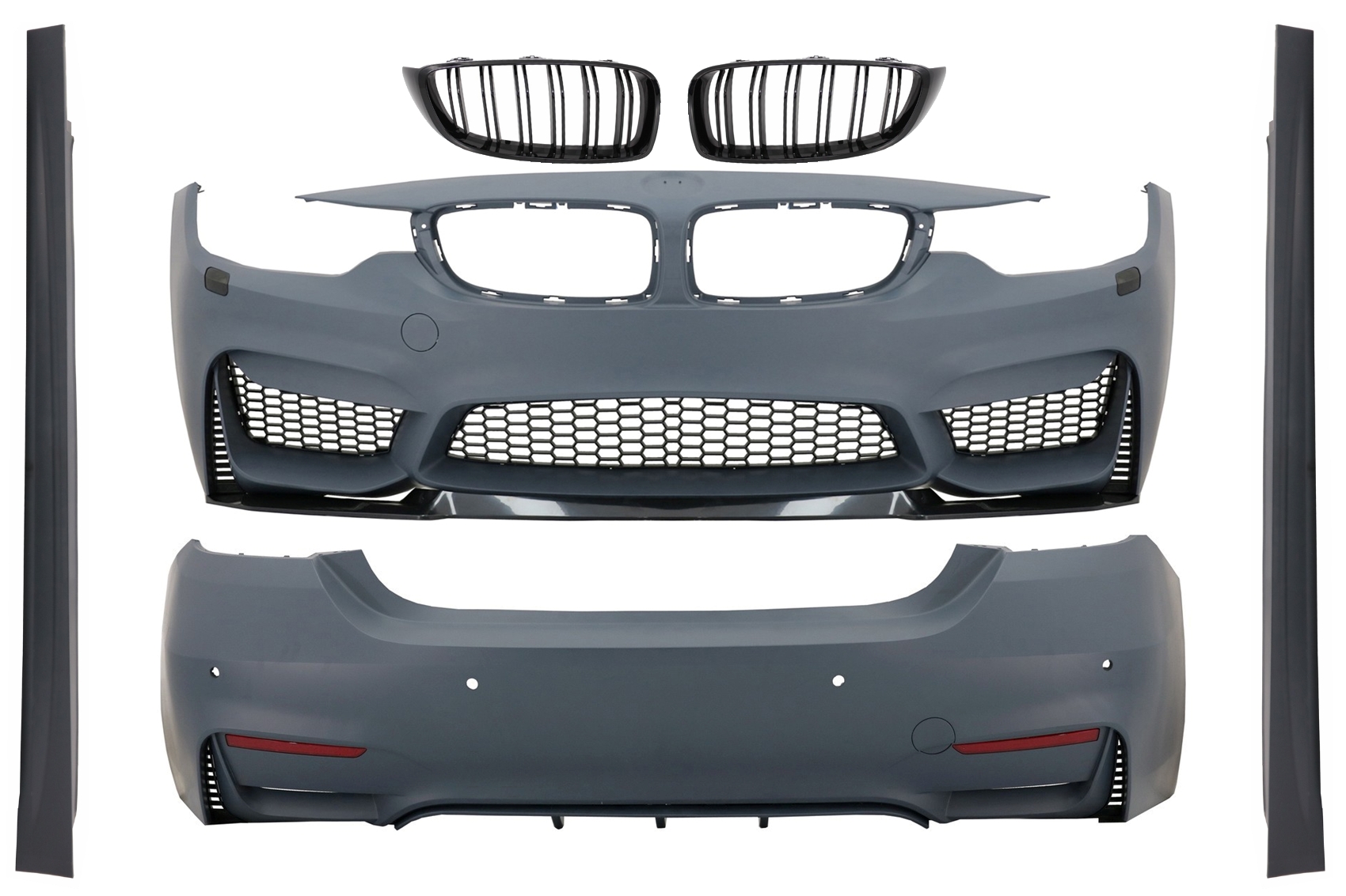 Karosszériakészlet központi rácsokkal, alkalmas BMW 4-es sorozatú F36 Gran Coupe (2013-2019-03) M4 Lookhoz