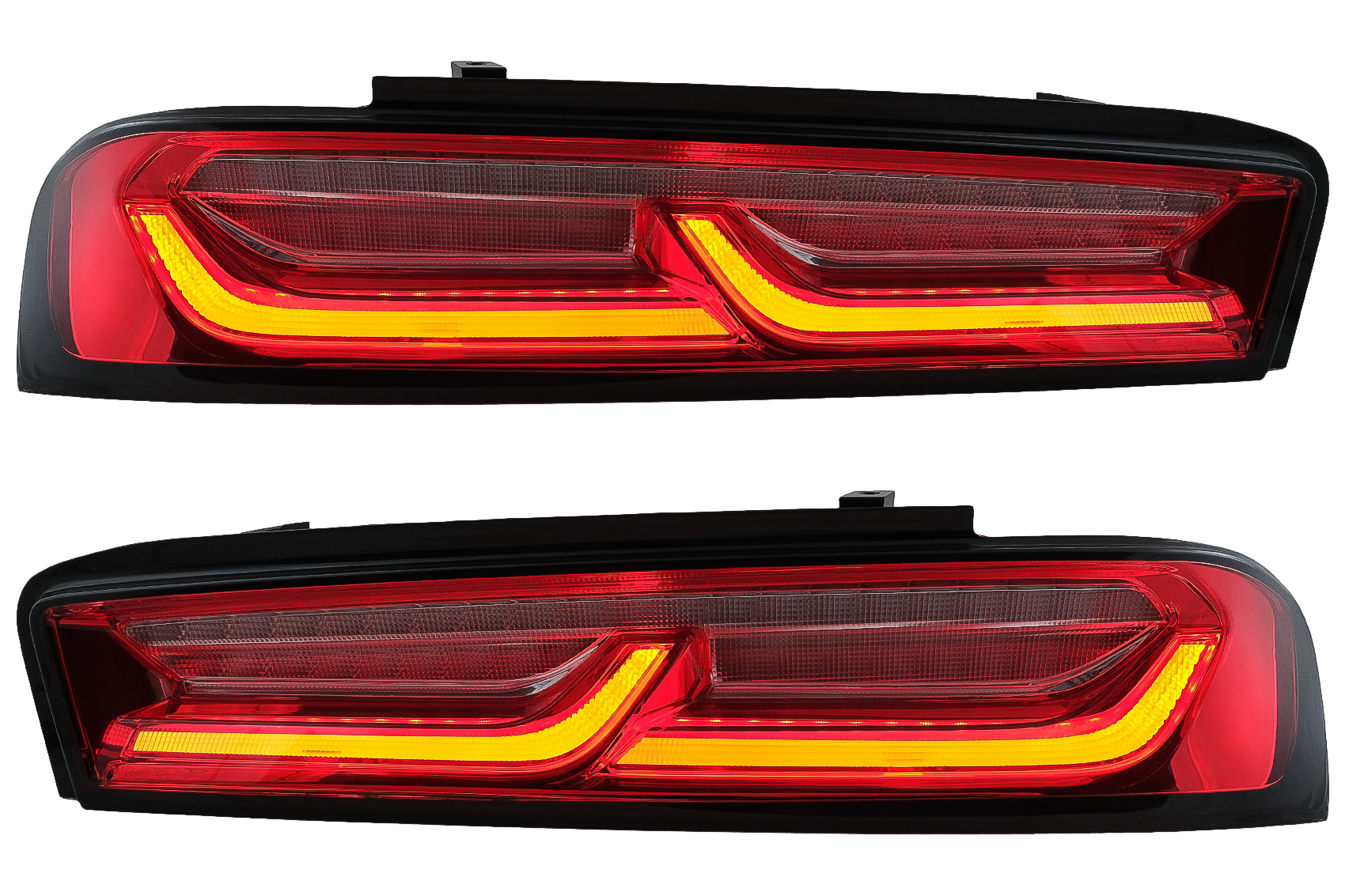 Teljes LED-es hátsó lámpák lámpasora Chevrolet Camaro (2015-2017) piroshoz, szekvenciális dinamikus kanyarodó lámpákkal