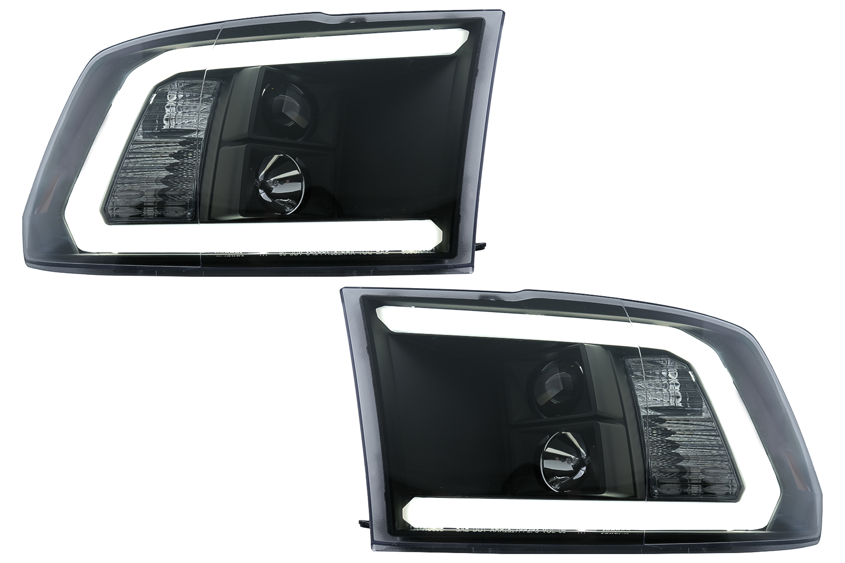 Dodge RAM IV (2009-2018) fekete LED-csöves fényszóró